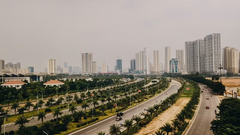 La avenida de Thang Long.