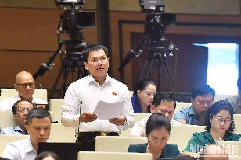 Habla Duong Khac Mai, diputado de la provincia de Dak Nong. Habla Duong Khac Mai, diputado de la provincia de Dak Nong.