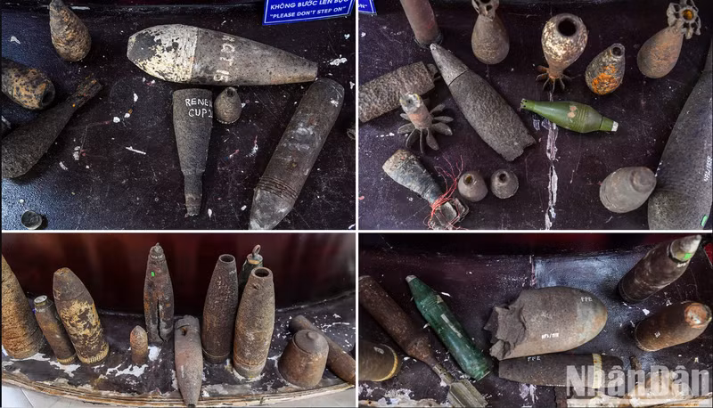 El museo expone diversas bombas, minas y proyectiles de artillería de todos los tamaños. Los visitantes pueden hacerse una idea de la gravedad de la guerra y del poder destructivo y el peligro de las bombas, las minas y otros artefactos explosivos.