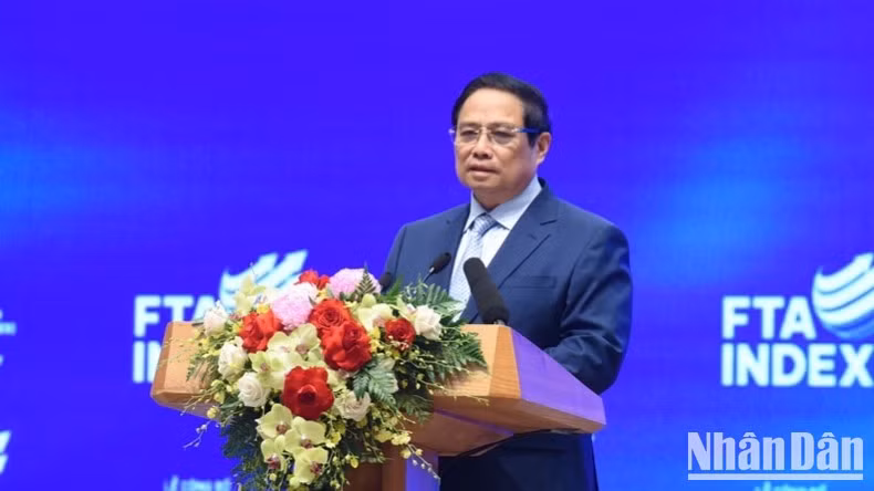 El primer ministro de Vietnam, Pham Minh Chinh, en el evento (Foto: Nhan Dan)