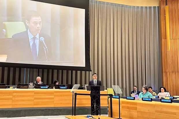 El embajador Dang Hoang Giang, representante permanente de Vietnam ante la ONU. (Fotografía: baoquocte.vn)
