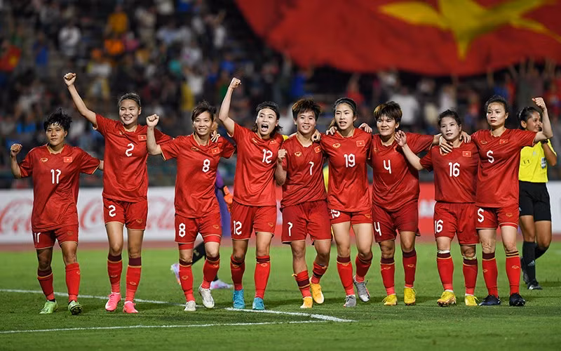 Equipo de fútbol femenino de Vietnam, campeona de SEA Games por cuarta vez consecutiva