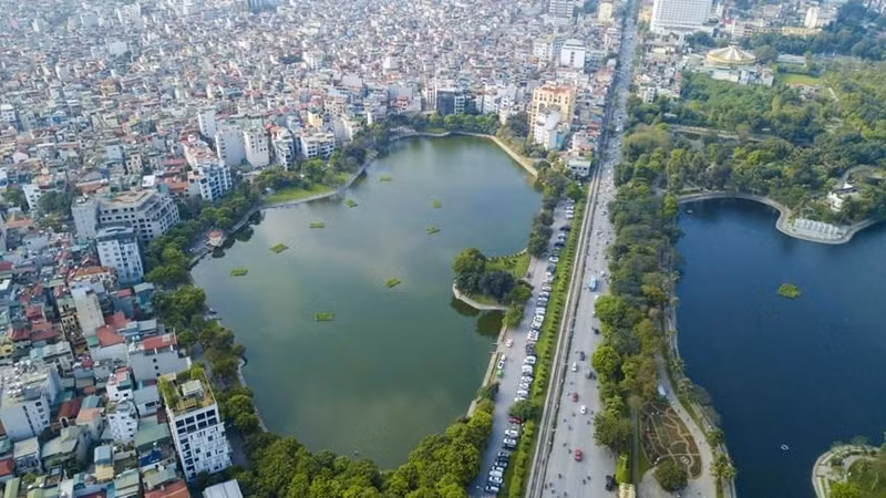 El lago Ba Mau está ubicado en el barrio de Phuong Lien, distrito de Dong Da, en Hanói. (Foto: VNA)