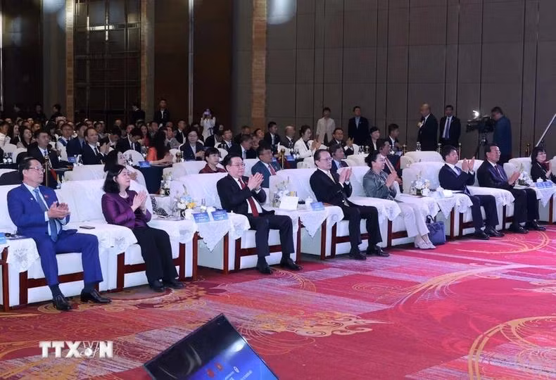 El titular legislativo en el evento.