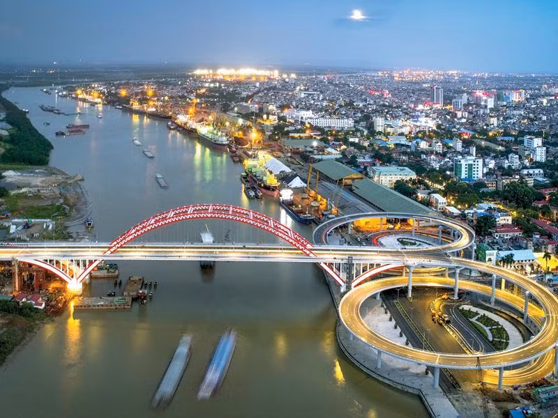 Una esquina de la ciudad portuaria de Hai Phong. (Fotografía: baodautu.vn)