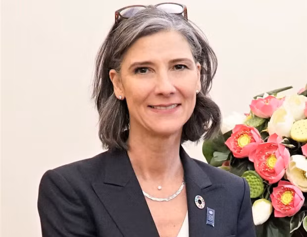 La representante del PNUD en Vietnam, Ramla Al Khalidi (Fotografía: PNUD Vietnam)