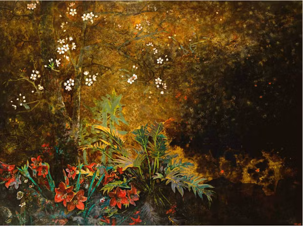 Una obra en la exposición.