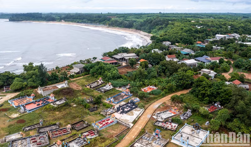 Fue construido por el ejército y el pueblo de Vinh Linh en 1965-1967 en una colina de basalto rojo con vistas al mar. Toda la red de túneles se extiende por una superficie de unas siete hectáreas. Fue construido por el ejército y el pueblo de Vinh Linh en 1965-1967 en una colina de basalto rojo con vistas al mar. Toda la red de túneles se extiende por una superficie de unas siete hectáreas.