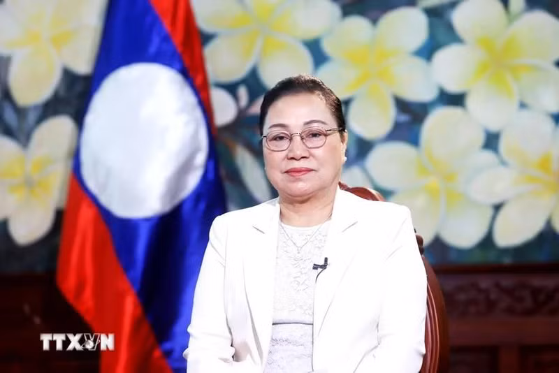 La embajadora de Laos en Vietnam, Khamphao Ernthavanh (Foto: VNA)