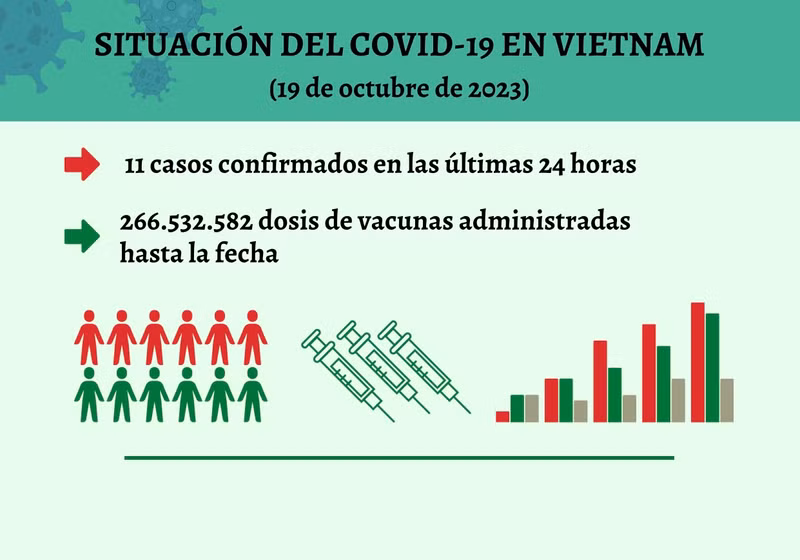 Infografía: Actualización sobre la situación del Covid-19 en Vietnam - 19 de octubre de 2023