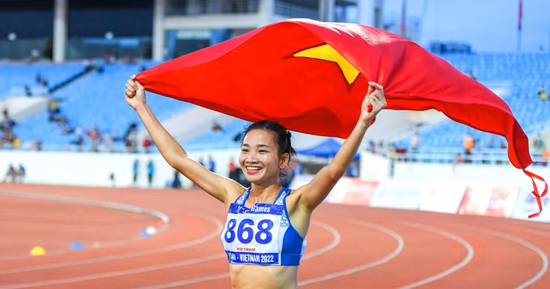 La atleta vietnamita Nguyen Thi Oanh.