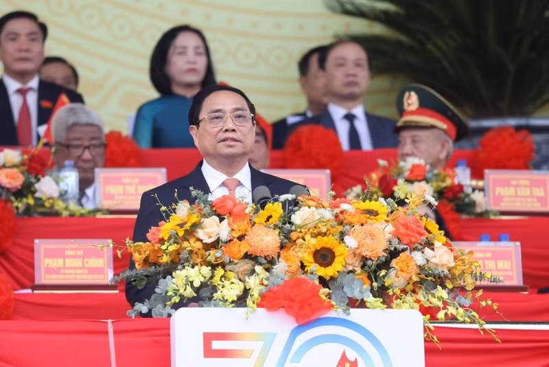 El primer ministro de Vietnam, Pham Minh Chinh, en el evento (Foto: VNA)