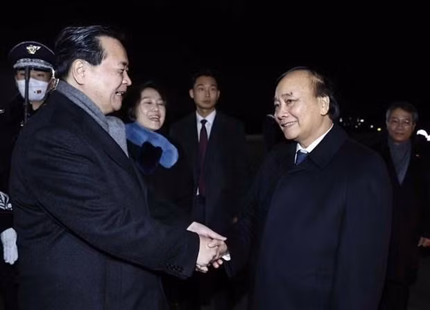 Presidente de Vietnam concluye con éxito visita de Estado a Corea del Sur. (Fotografía: VNA)