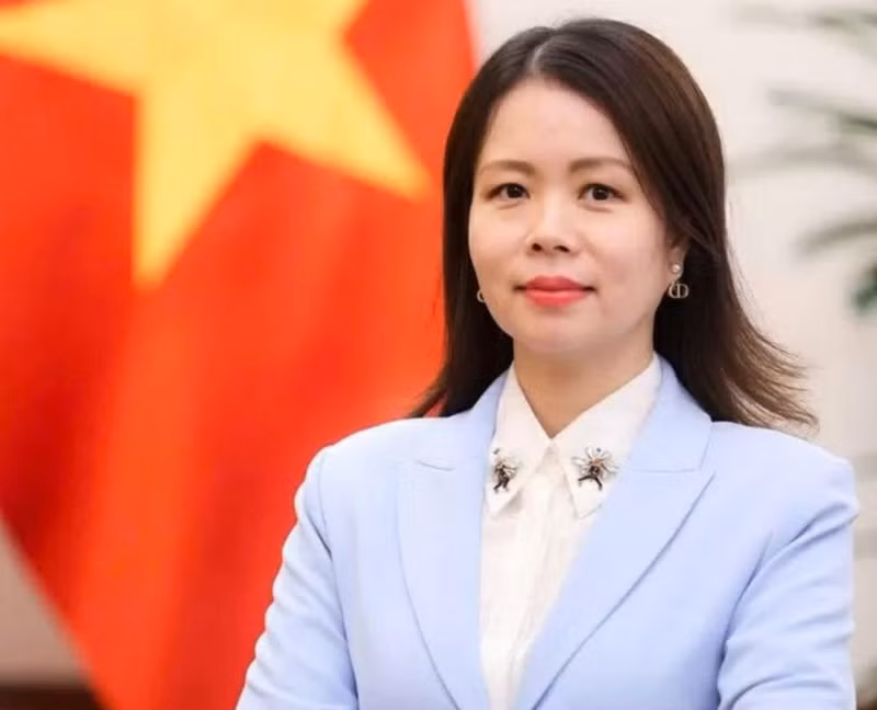 La viceministra de Relaciones Exteriores Nguyen Minh Hang (Foto: Cancillería de Vietnam)