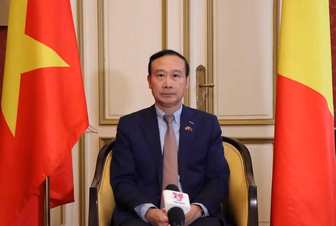 El embajador de Vietnam en Bélgica y Luxemburgo y jefe de la delegación vietnamita ante la Unión Europea (UE), Nguyen Van Thao. (Foto: VNA)