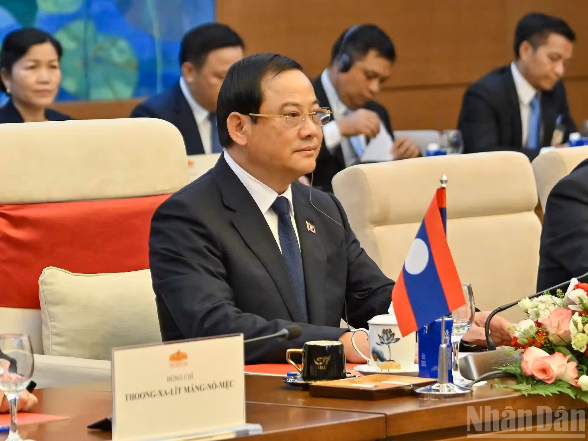 El primer ministro de Laos, Sonexay Siphandone.