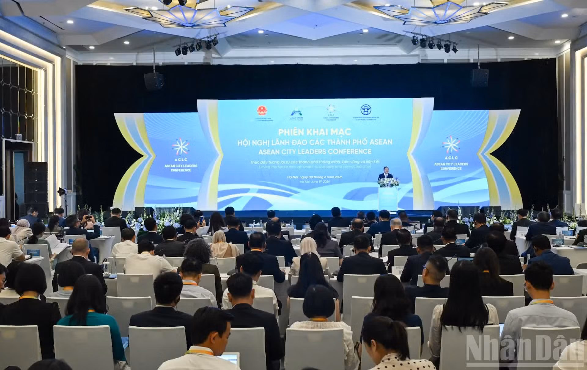 Vista de la sesión inaugural de la Conferencia de Líderes de las Ciudades de la Asean 2026.