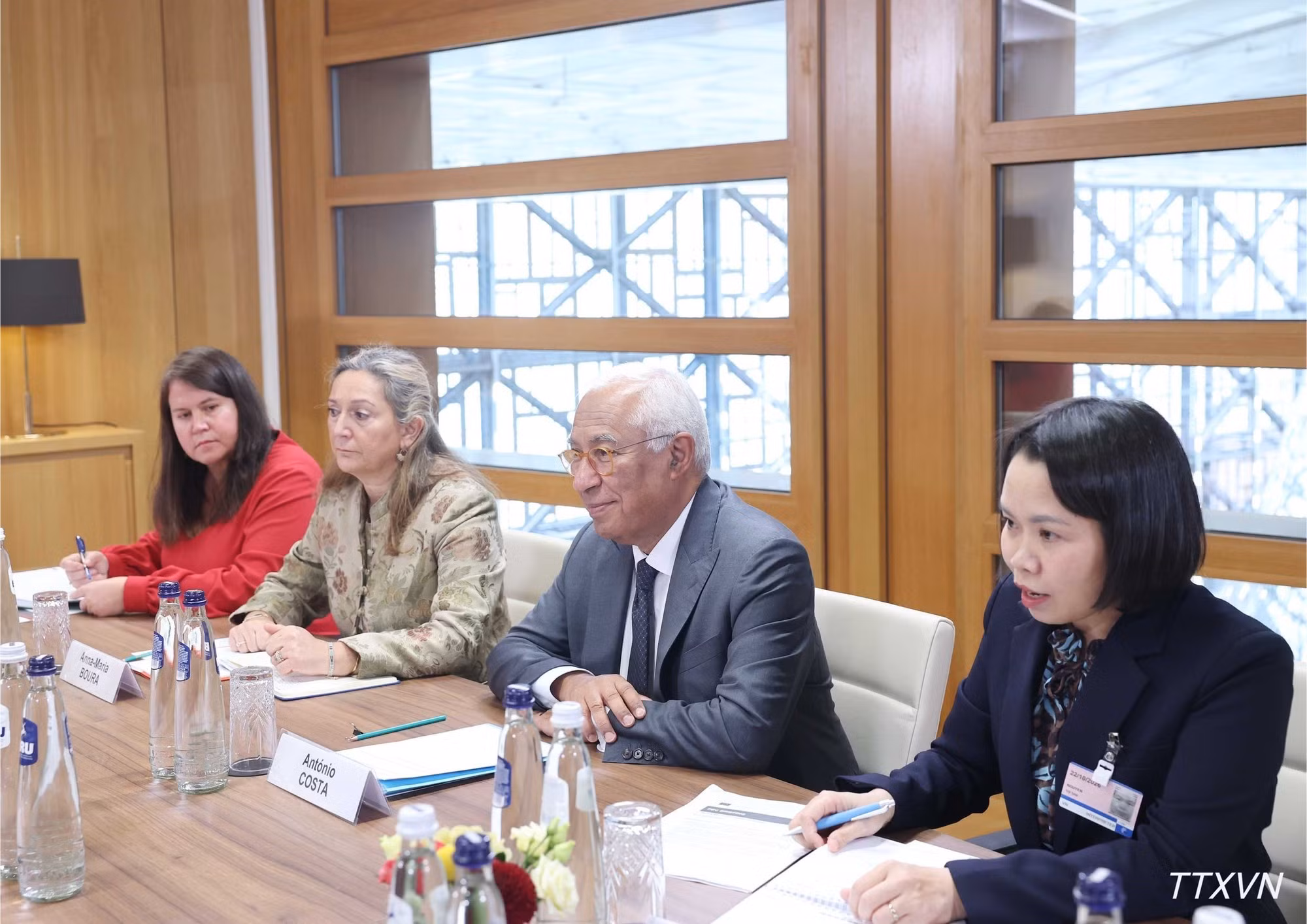 El presidente del Consejo Europeo, António Costa, en la sesión.