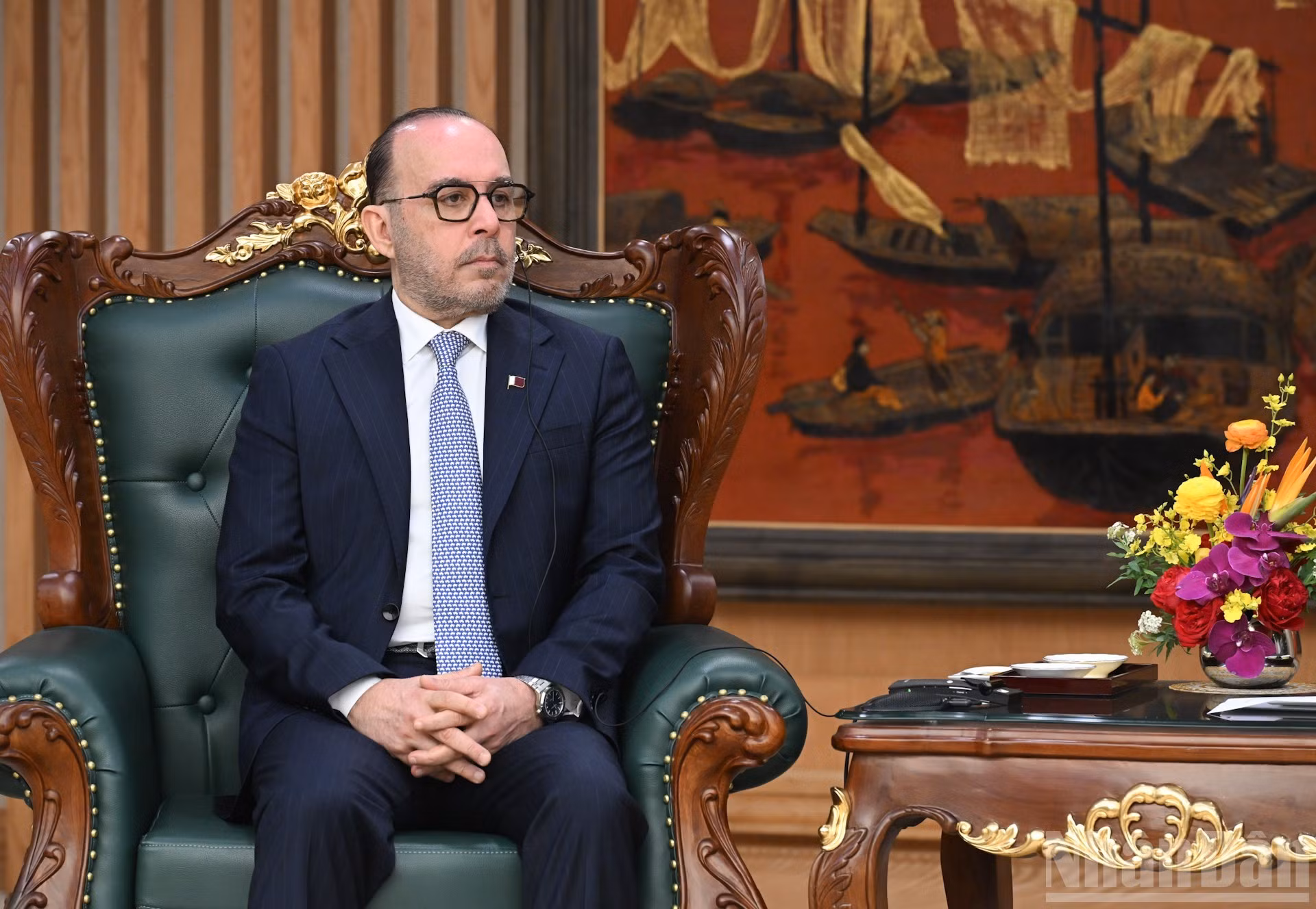 El embajador de Catar en Vietnam, Khalid Ali Abdullah Abel.