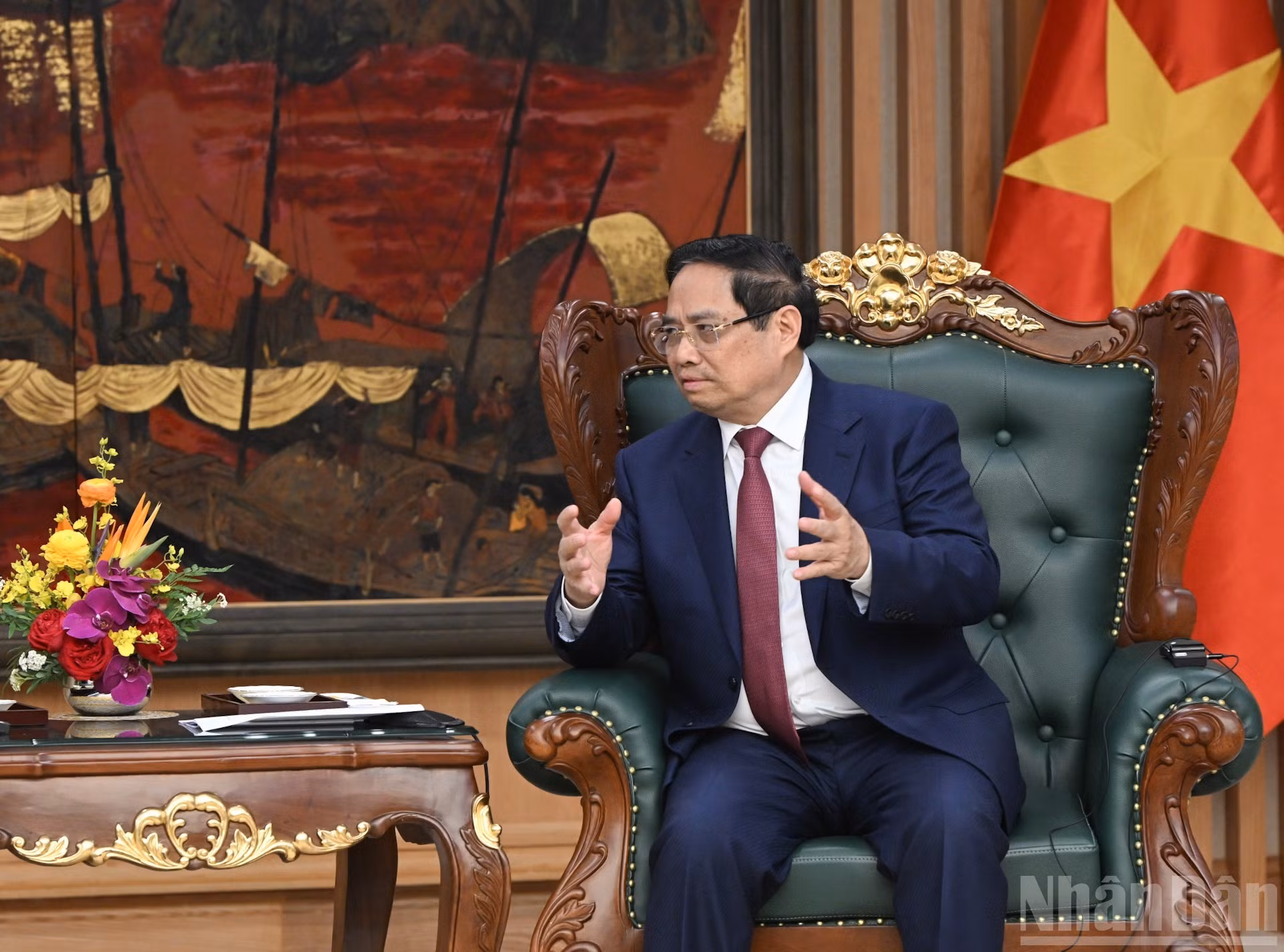 El premier Pham Minh Chinh da palabras.