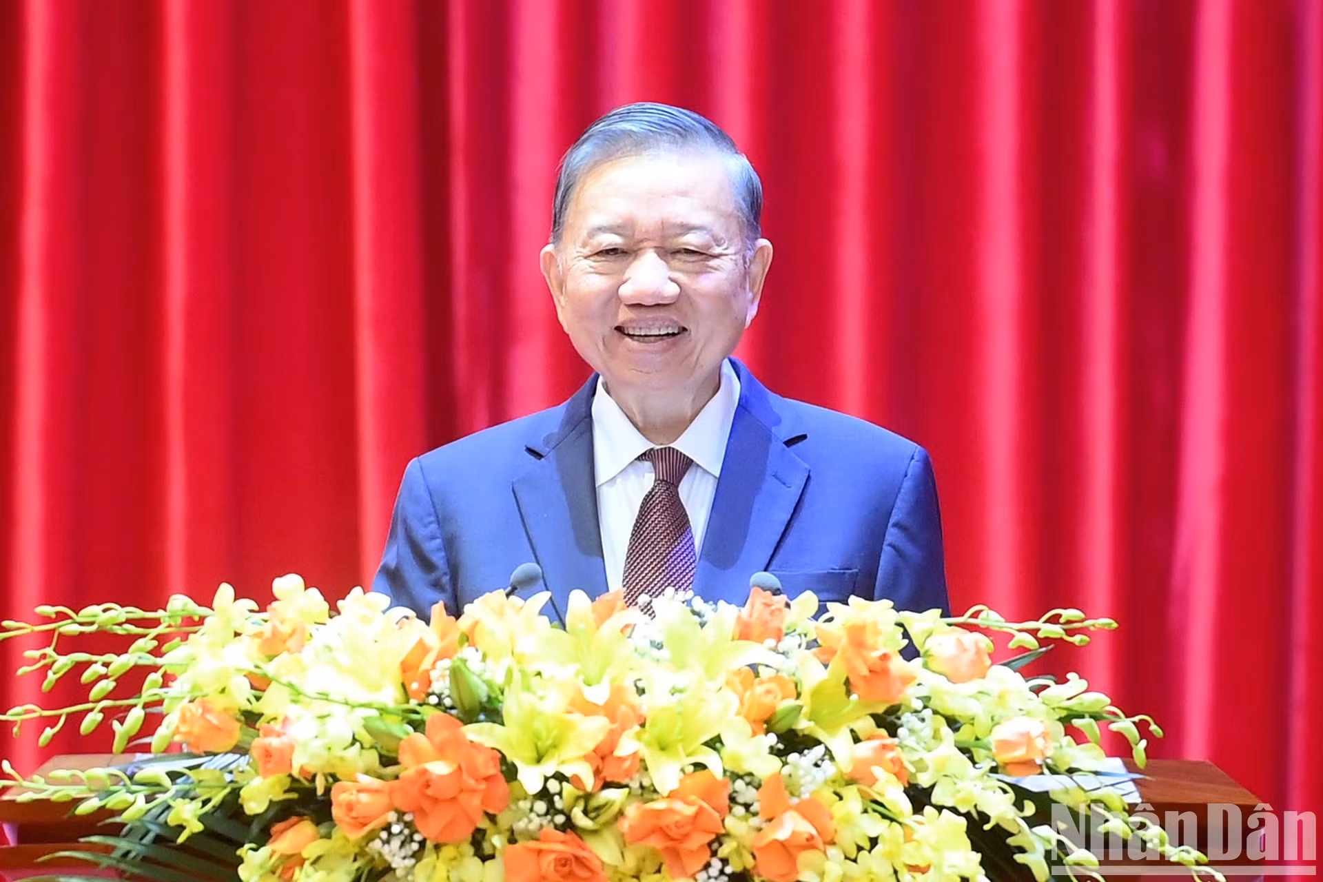 El secretario general del Partido Comunista y presidente de Vietnam, To Lam, interviene en la cita.