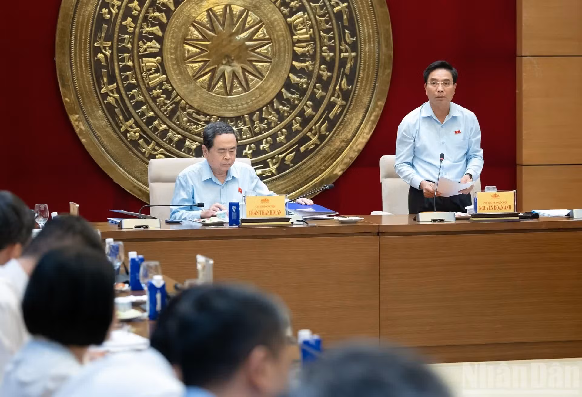 El vicepresidente de la Asamblea Nacional Nguyen Doan Anh en su intervención.