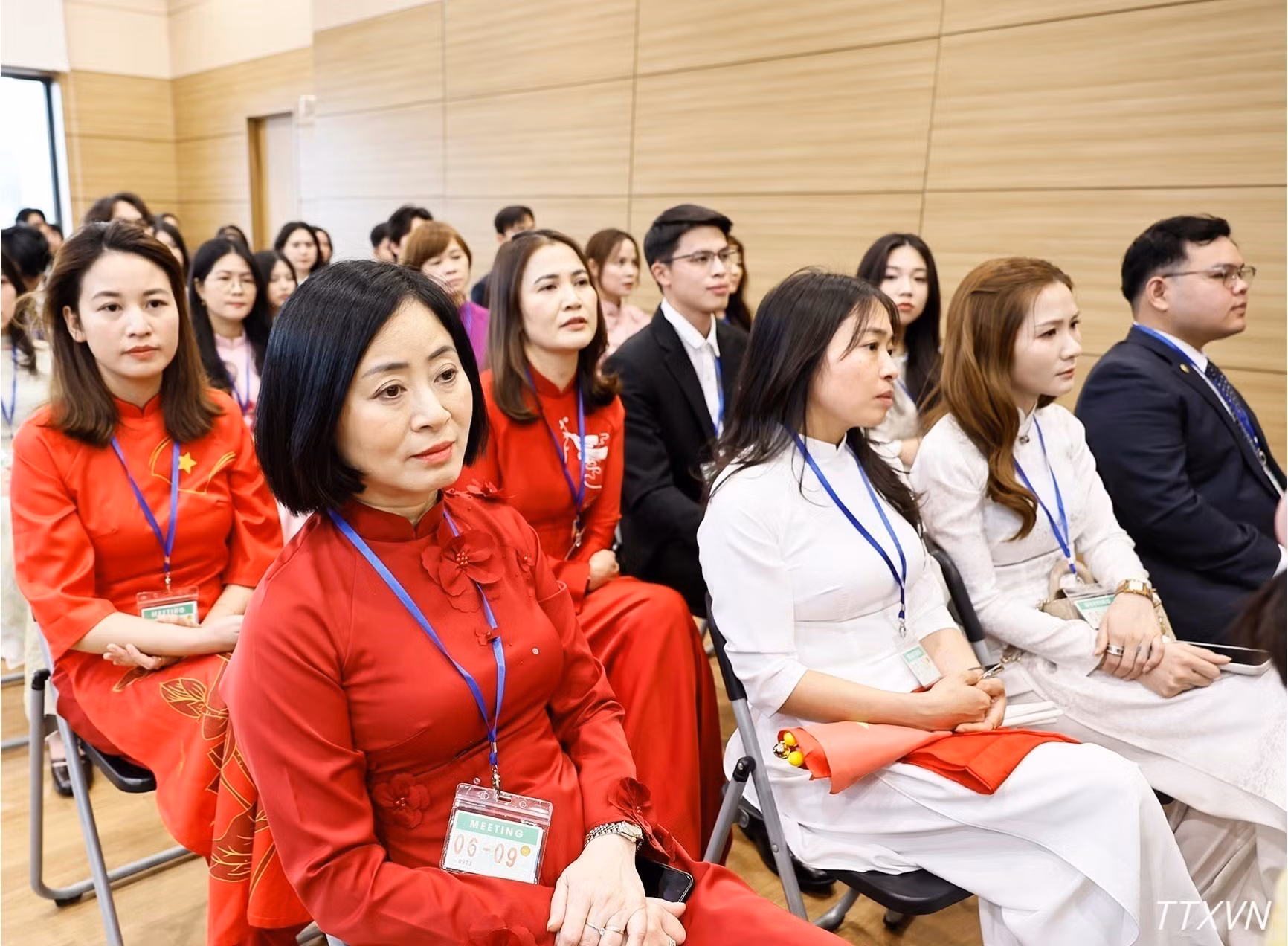 Representantes de la comunidad vietnamita en Corea del Sur.