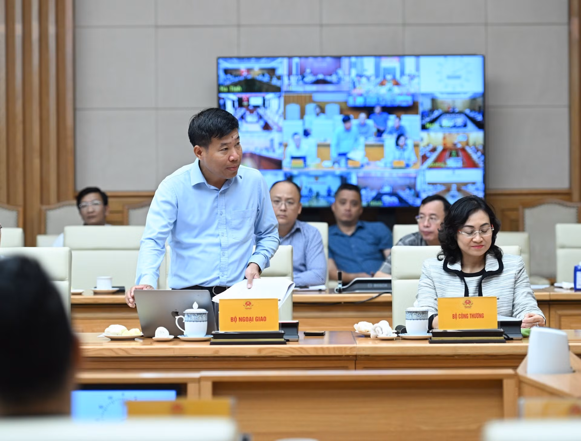 El viceministro de Relaciones Exteriores Nguyen Manh Cuong.