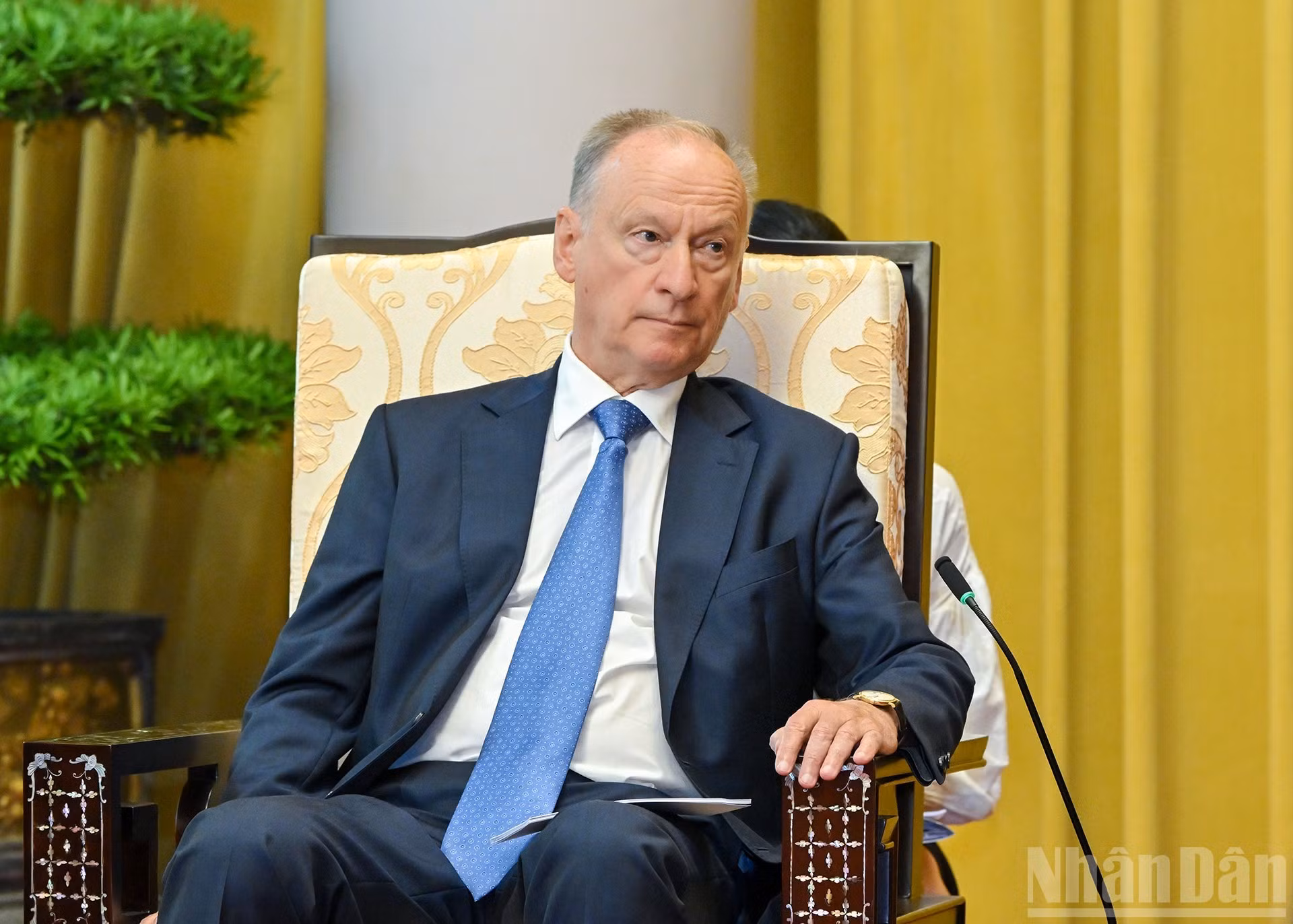 Nikolai Patrushev, asistente del presidente ruso y jefe del Consejo Marítimo de la Federación de Rusia.