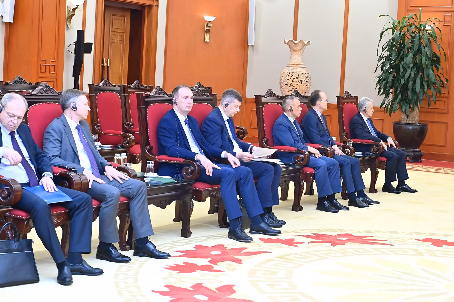 Delegados de Rusia.