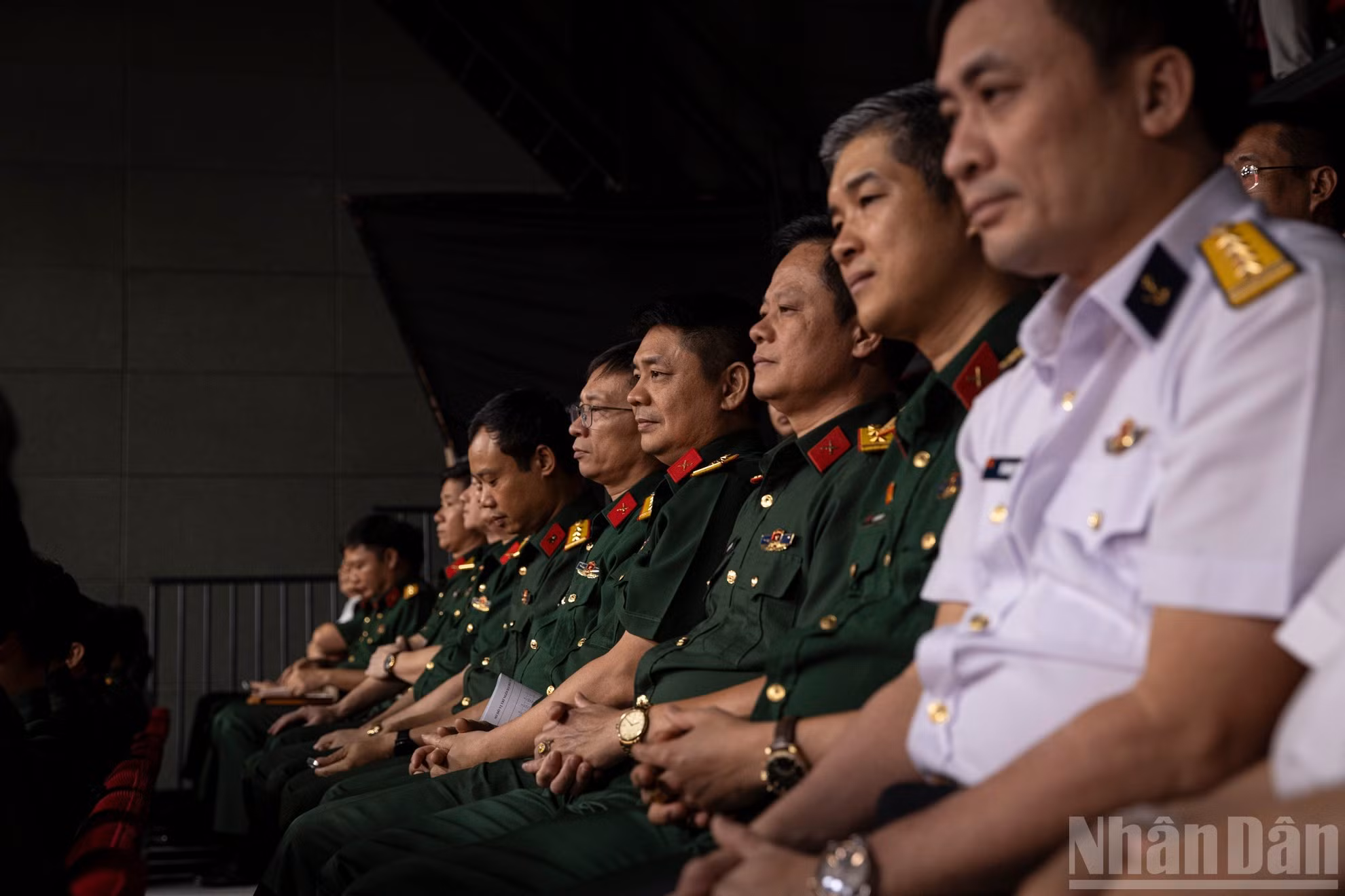 Oficiales militares en el evento.