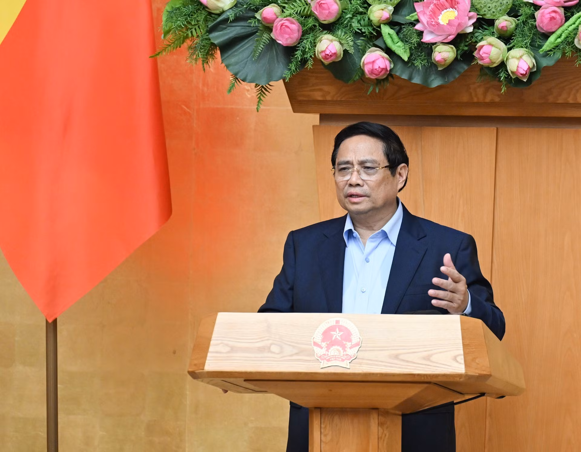 El primer ministro de Vietnam, Pham Minh Chinh, ofrece opiniones.