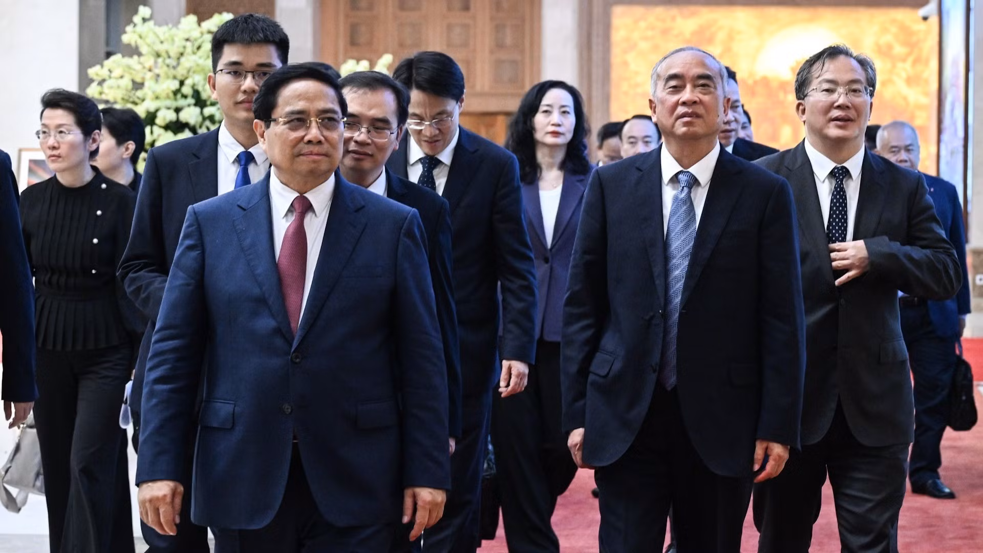 [Foto] Premier vietnamita recibe a secretario del Comité partidista en provincia china de Shandong