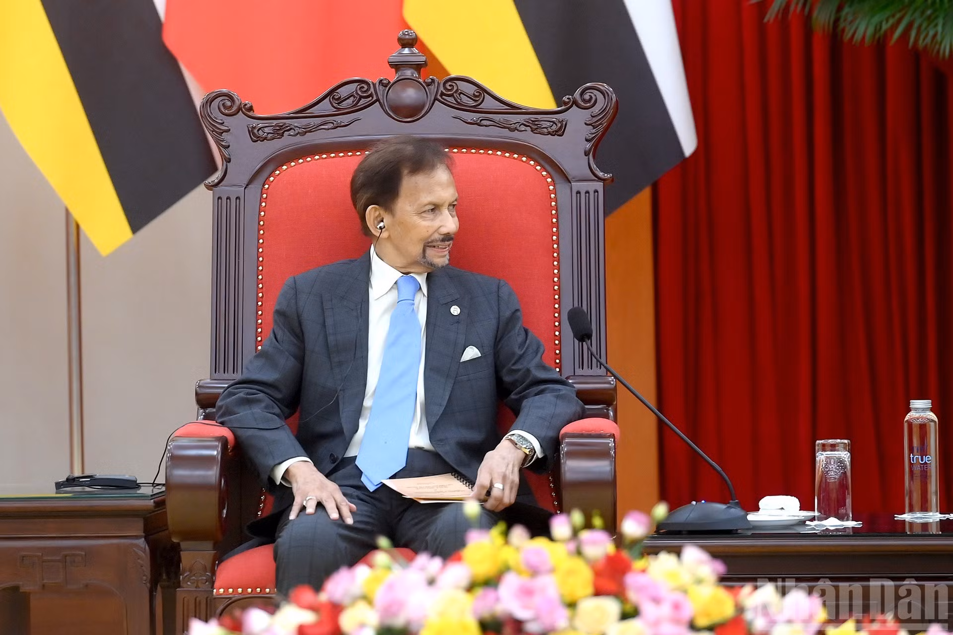 El sultán de Brunéi, Haji Hassanal Bolkiah, en el encuentro.