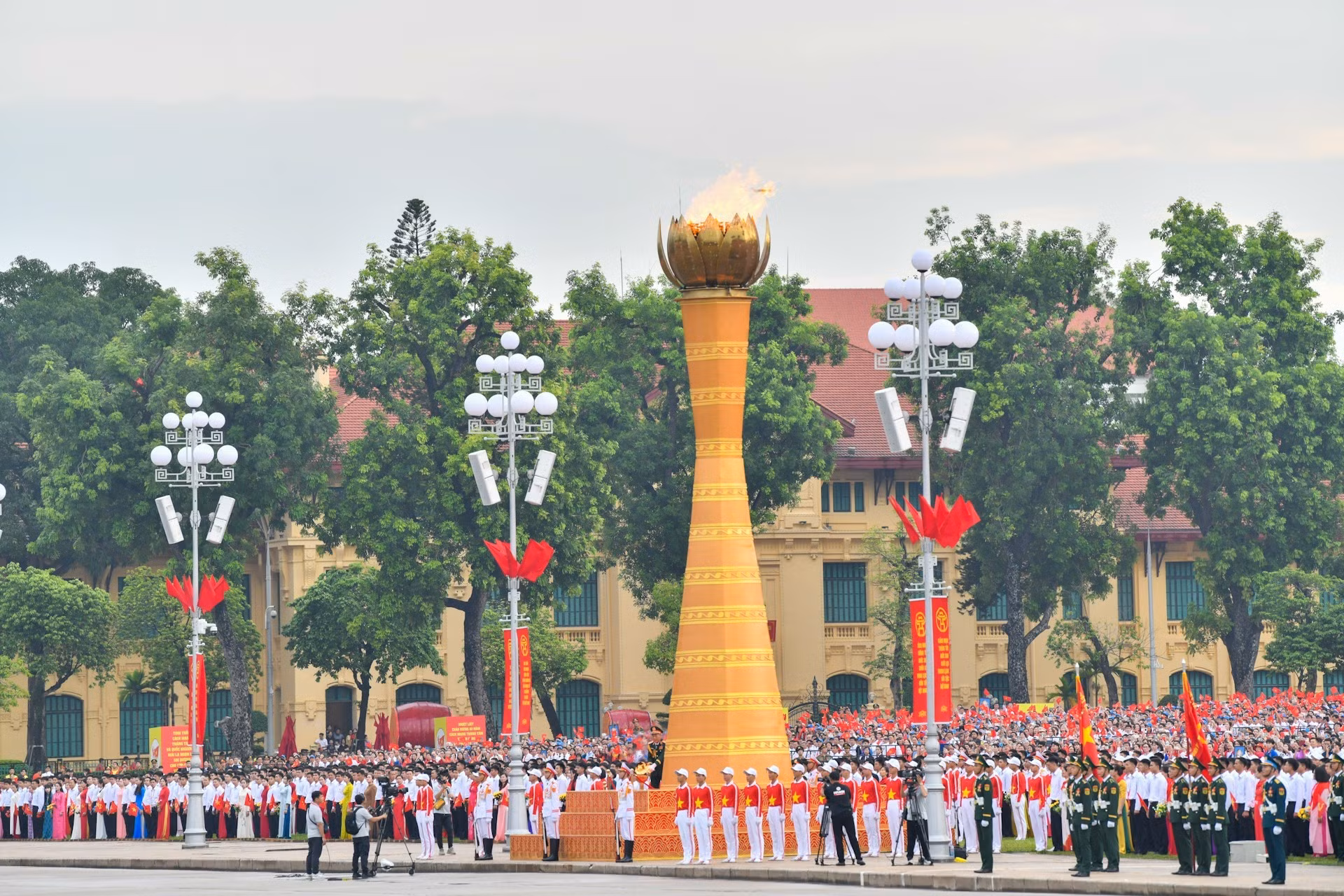 [Foto] Panorama del ensayo final de la ceremonia por 80º aniversario del Día Nacional de Vietnam