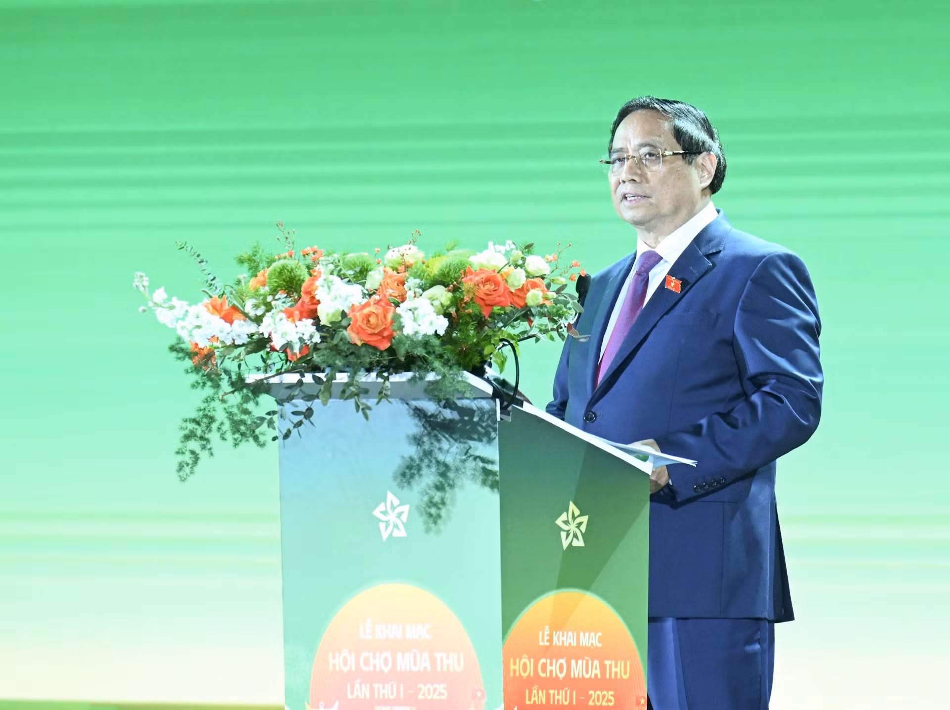 El primer ministro Pham Minh Chinh da palabras en la cita.