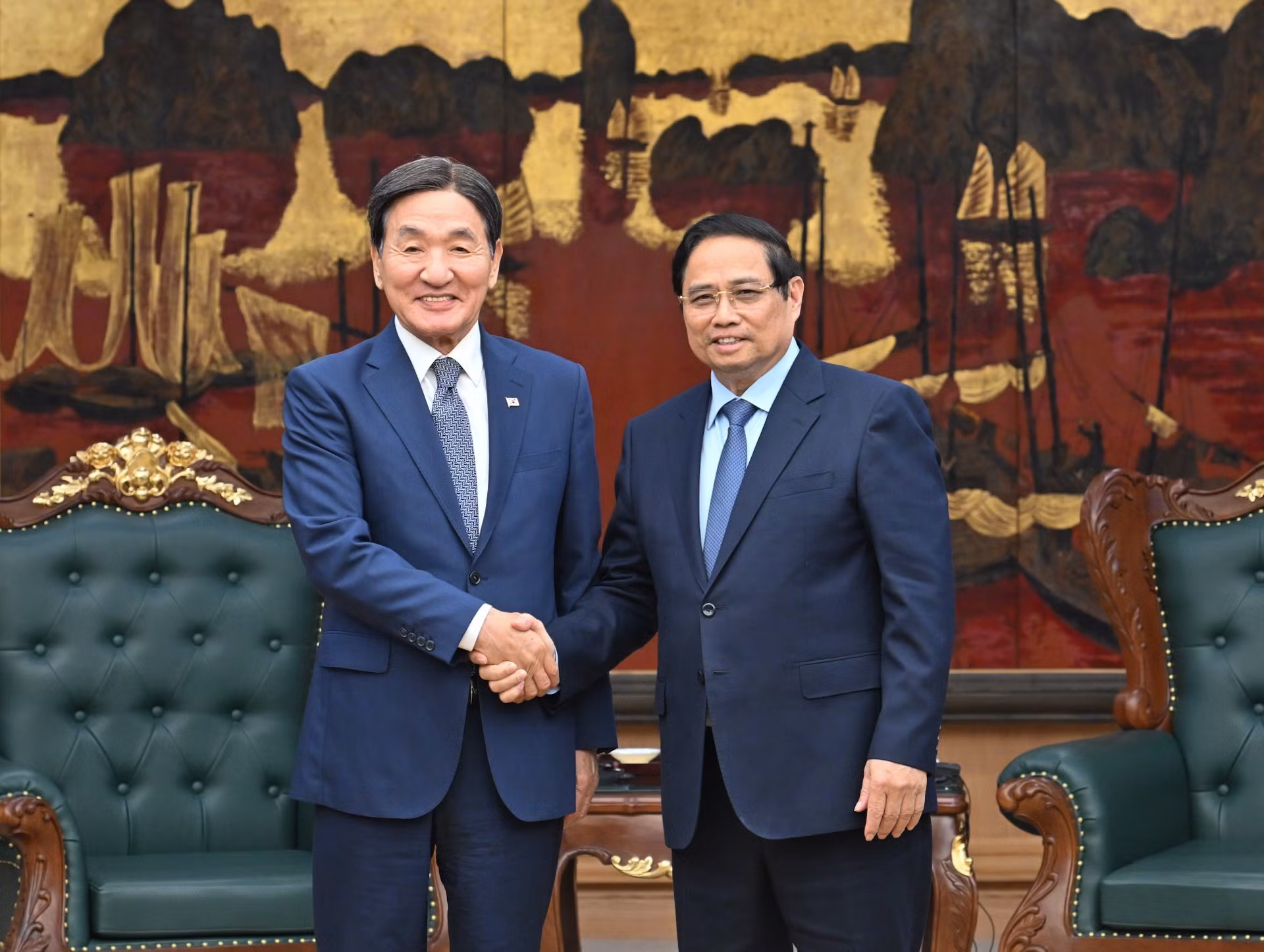 [Foto] Premier vietnamita se reúne con enviado especial del presidente de Corea del Sur