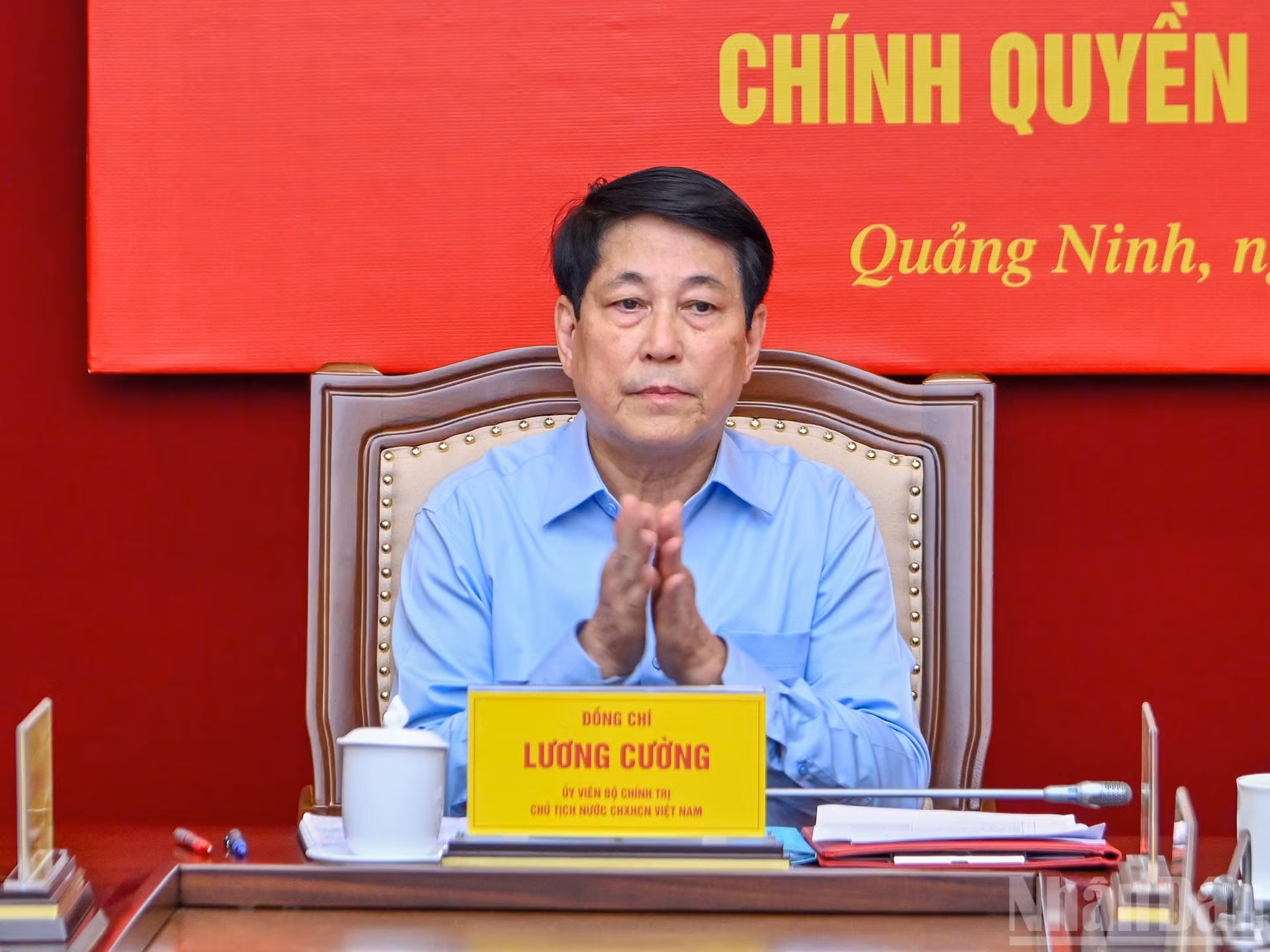 El presidente Luong Cuong se reúne con el Comité del Partido en Quang Ninh.