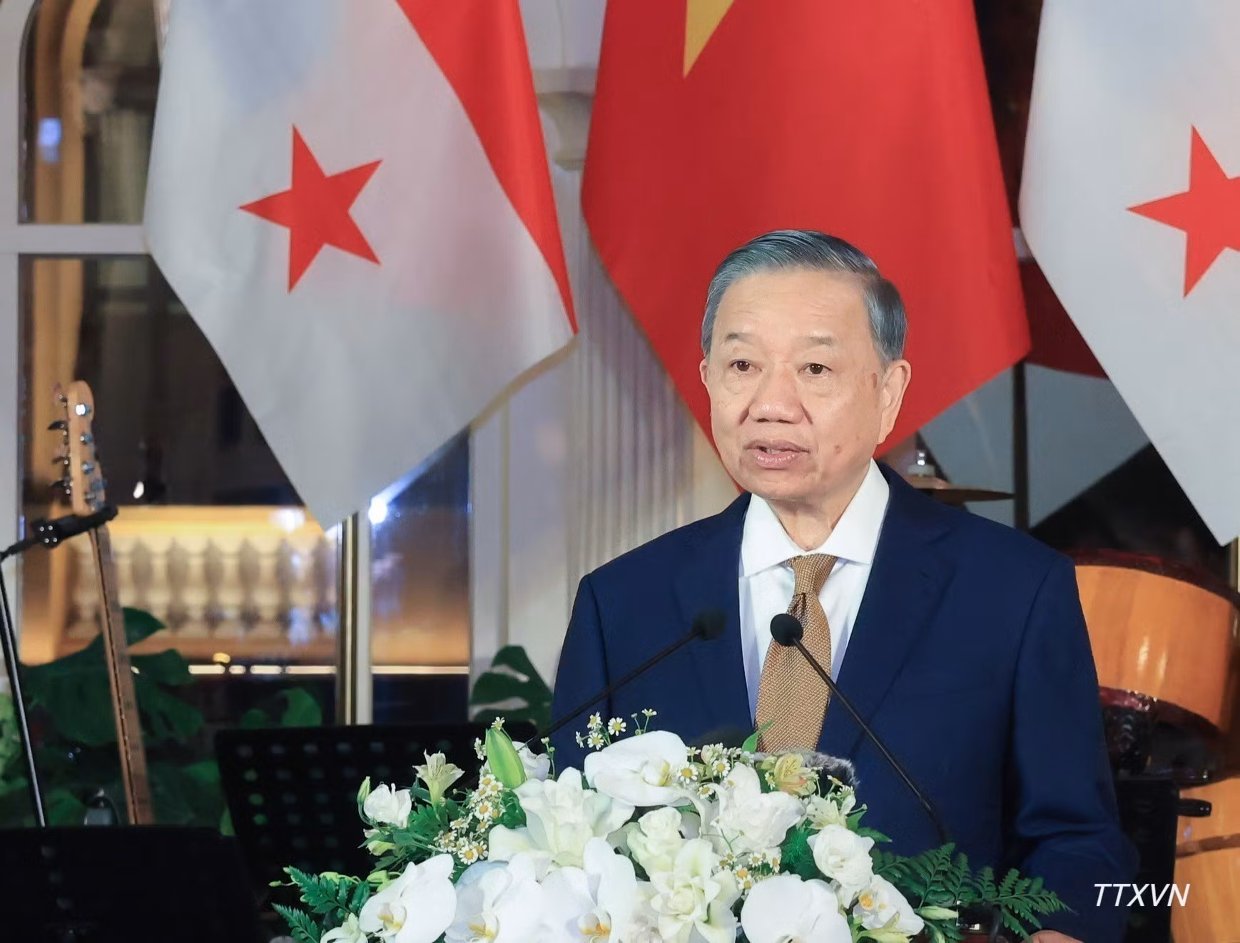 El secretario general del Partido Comunista y presidente de Vietnam, To Lam, interviene en la cita.