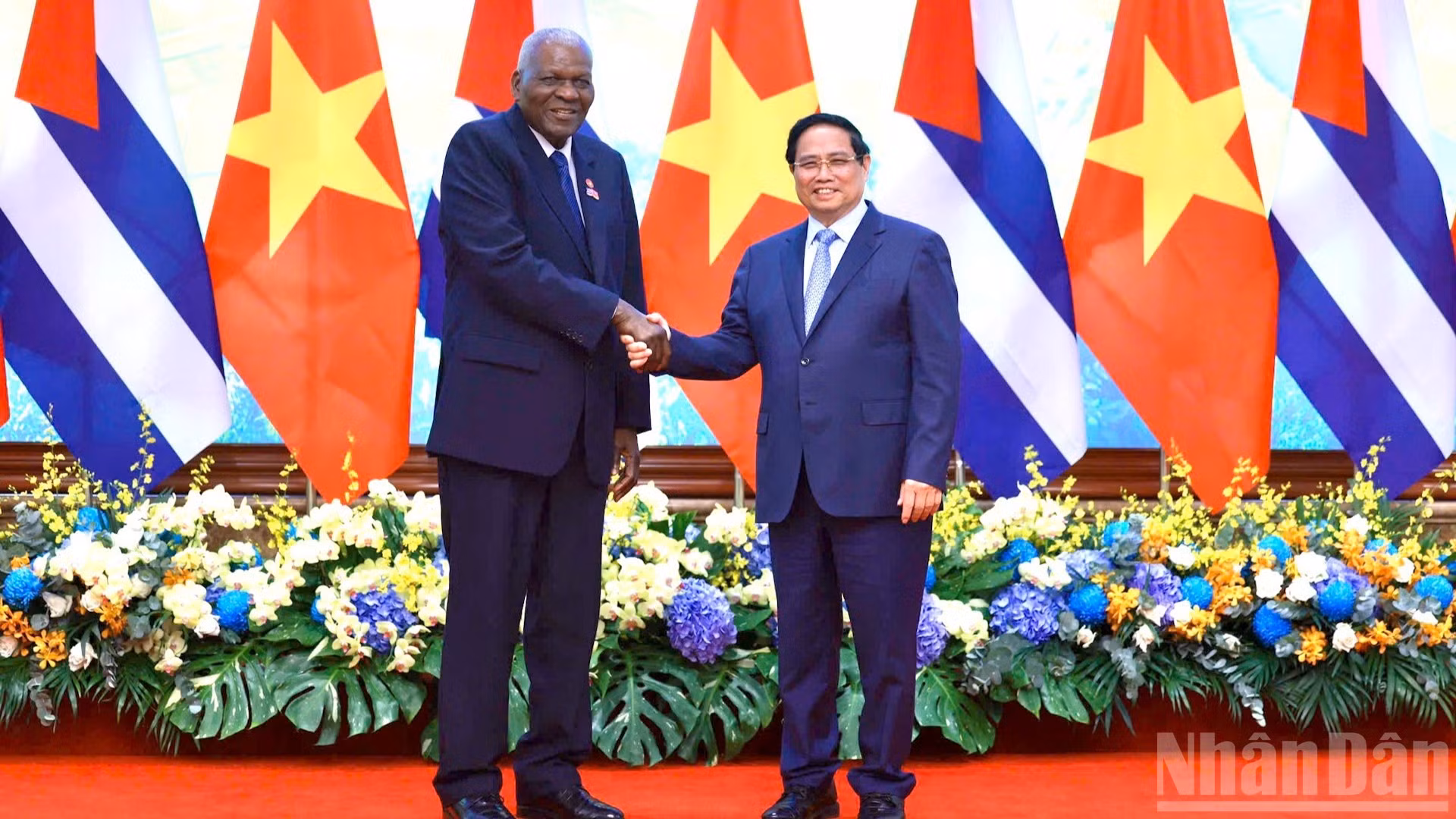 [Foto] Premier vietnamita recibe a dirigente parlamentario cubano
