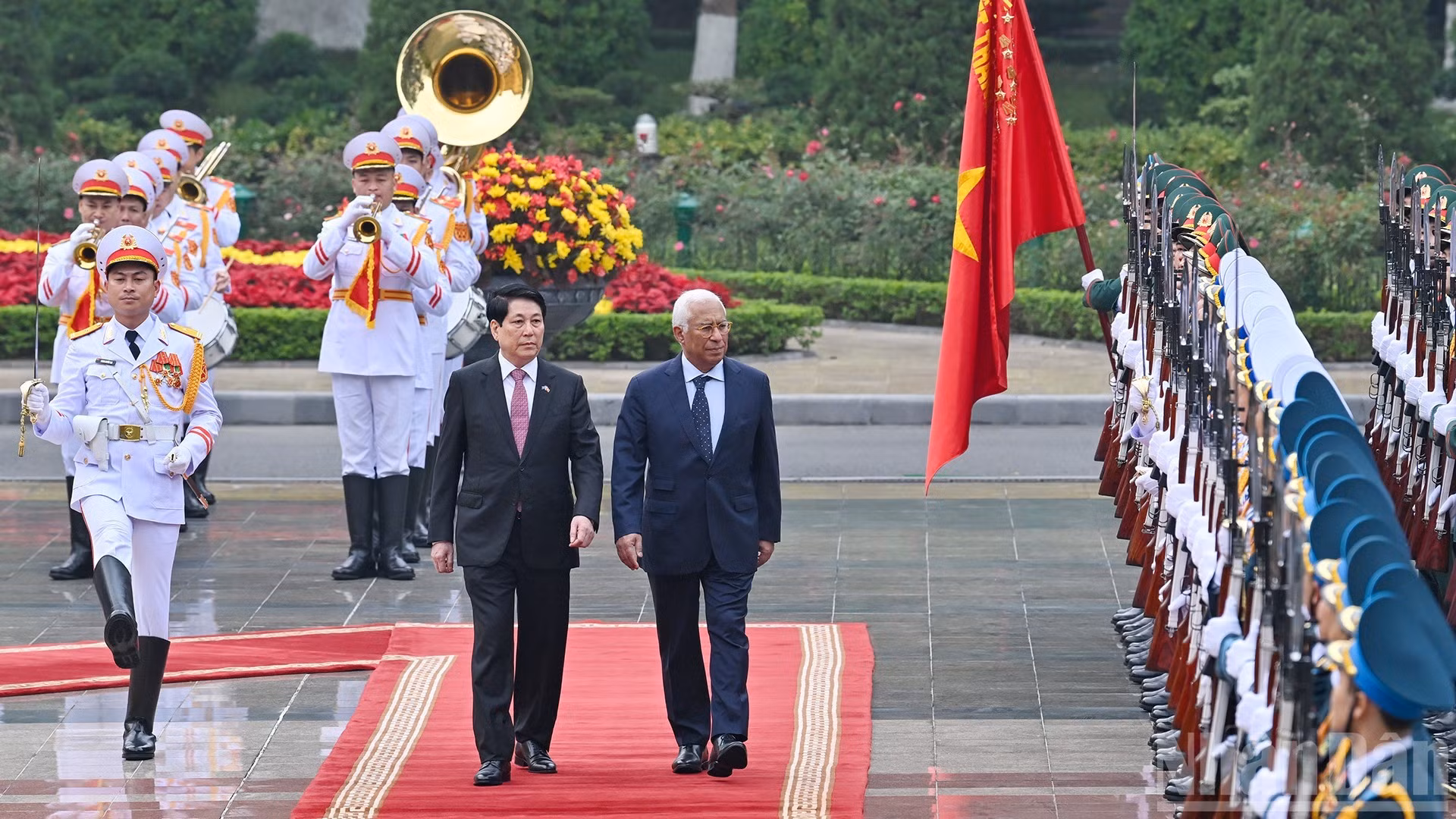 [Foto] Presidente de Vietnam dirige recepción ceremonial a titular de Consejo Europeo