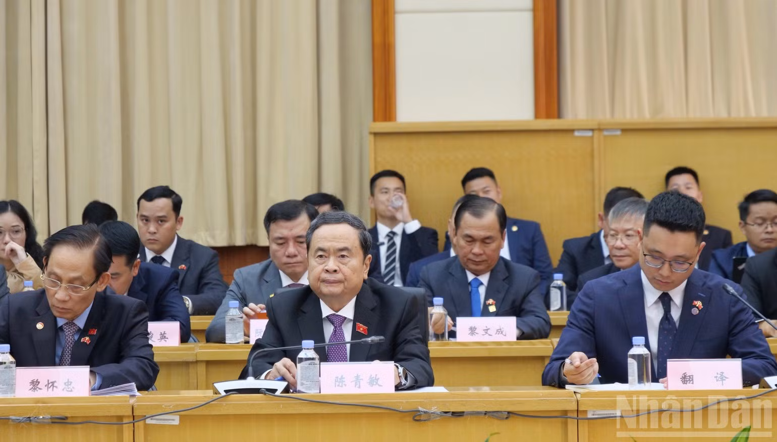 El presidente de la Asamblea Nacional de Vietnam, Tran Thanh Man, en la cita.