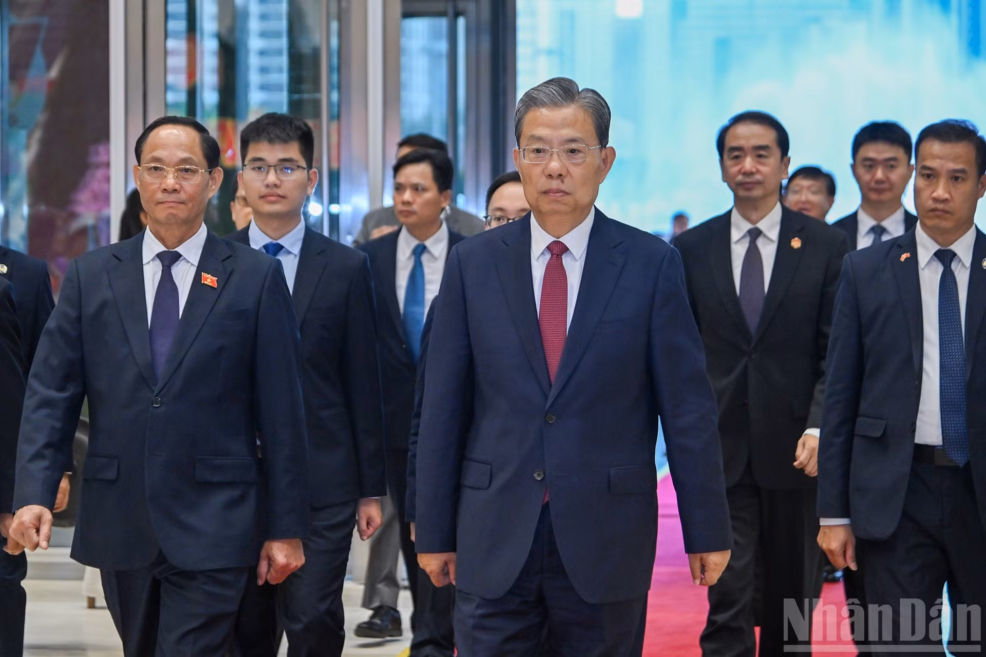 El miembro del Comité Permanente del Buró Político del Partido Comunista de China y titular del Comité Permanente de la Asamblea Popular Nacional, Zhao Leji.
