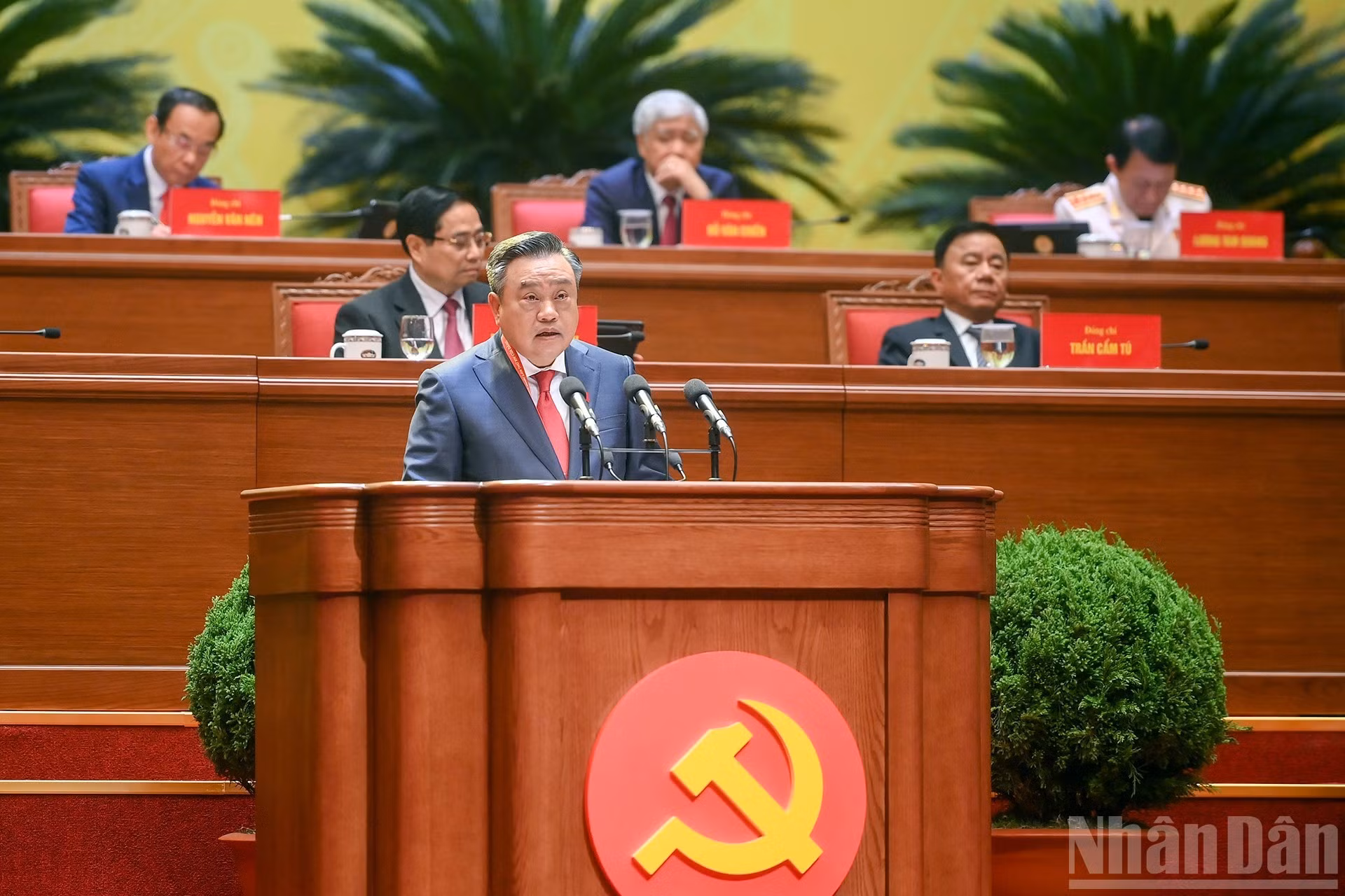 El jefe de la Comisión de Control Disciplinario del Comité Central del Partido, Tran Sy Thanh.