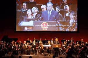 [Foto] Máximo dirigente de Vietnam se reúne con comunidad de compatriotas en Estados Unidos