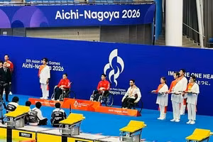 Do Thanh Hai y Le Tien Dat ganaron las medallas de oro y plata en los 100 metros braza masculinos. (Foto: thethao.sggp.org)
