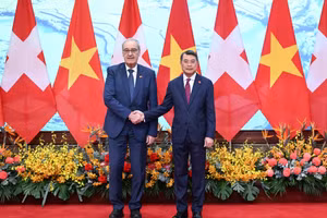 [Foto] Primer minstro de Vietnam dialoga con presidente de Suiza