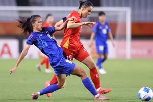 En el partido. (Foto: Federación de Fútbol de Vietnam)