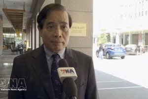 El profesor Vu Minh Khuong, de la Escuela de Políticas Públicas Lee Kuan Yew, en la entrevista. (Foto: VNA)