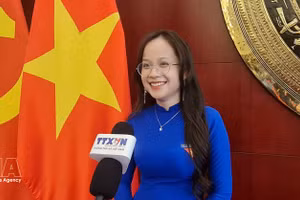 Le Nguyet Quynh, estudiante del Instituto de Gestión Económica de la Universidad Tsinghua (Foto: VNA)